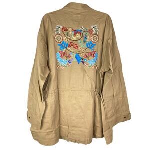 Hayden Los Angeles Embroidered Utility Jacket Size XL NWT